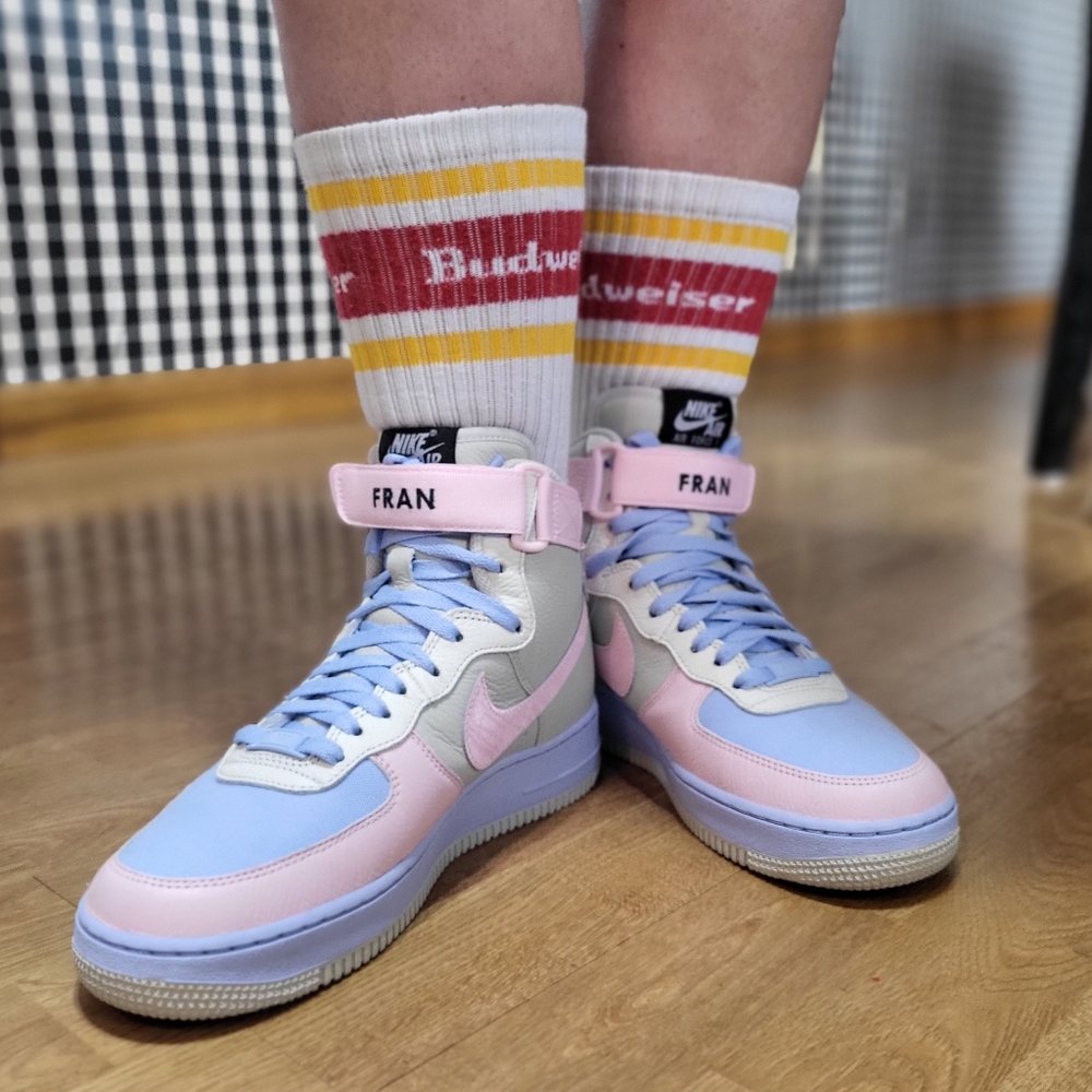 Nike Air Force 1 high top custom made women US 7.5